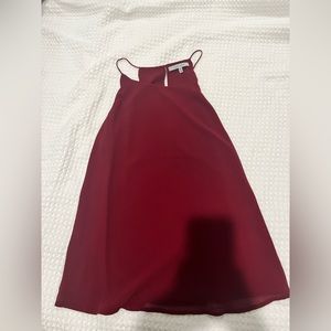 Burgundy high neck tank